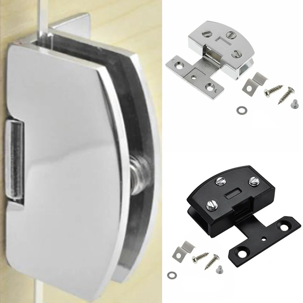 Description Picture 2 of itemCabinet Gate Clamp Glass Door Hinge Black/Silver ​Countertop Cabinet Clamp​ Gate Hardware Zinc Alloy Countertop