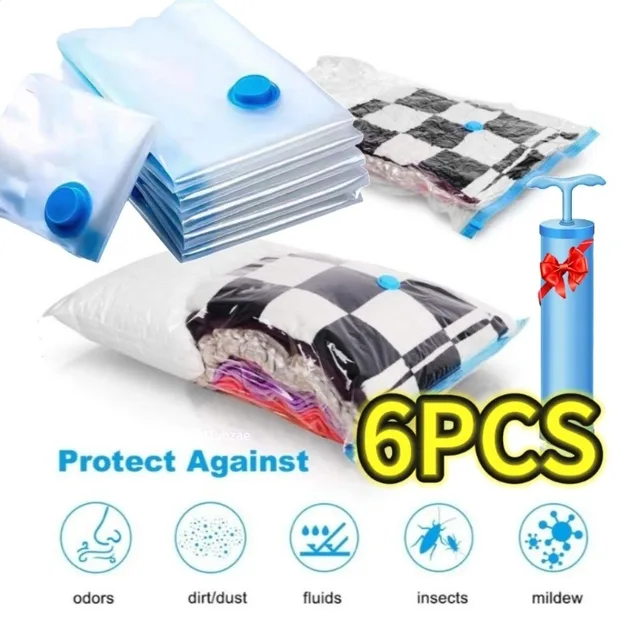 Vacuum Bag Space Saver Travel Storage Organizer for