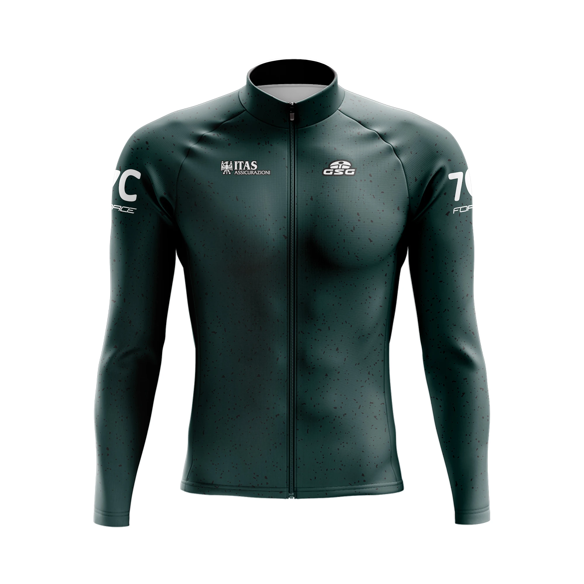 Maillot Vélo Long Biemme Polaire Synthétique Novemail Laser - Taille L