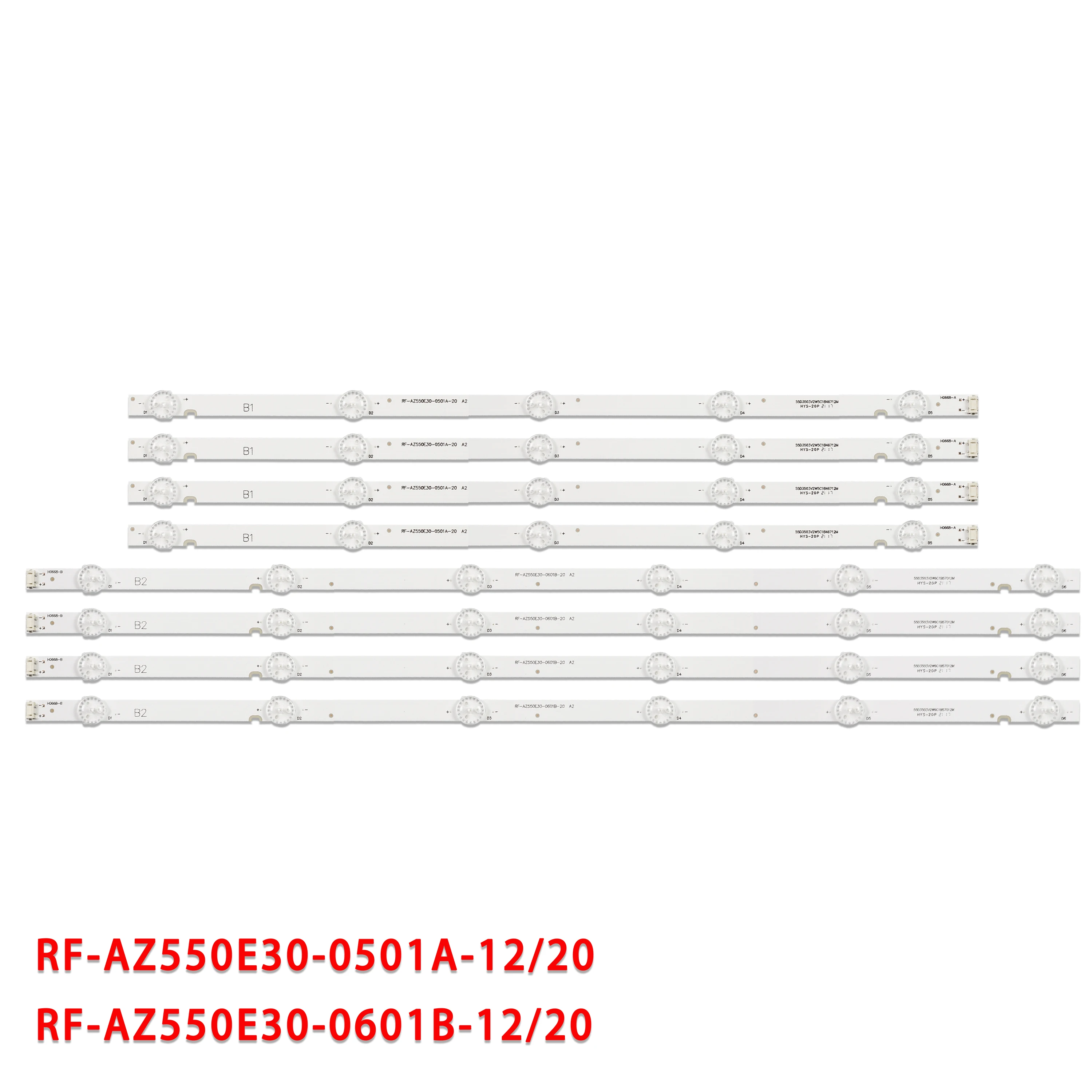 Tira Led para lg 55 tv 55uj6200 55uj6300 Ptv55u21 Rf-az550e300501a12 Rf-az550e30-0601b-12 Sdl550wy Ld0-910 55e388g Conjunto de 8pc
