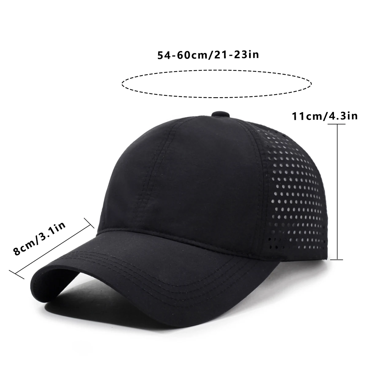 Hat Men's 2025 New Spring and Summer Big Head Circumference Hard Top Baseball Cap Tide Brand Fashion Outdoor Cap Women's Simple