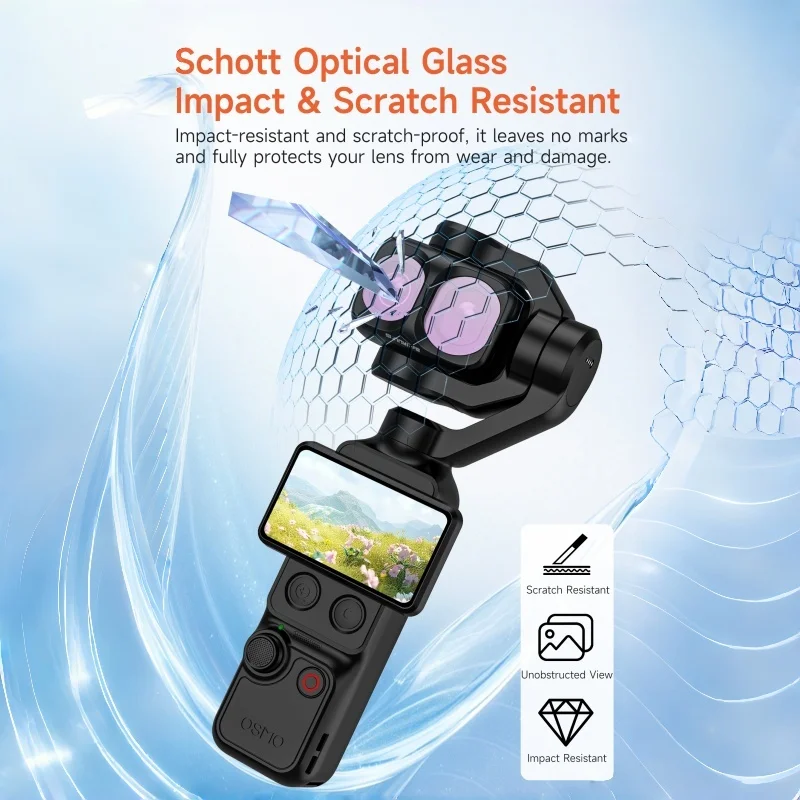 DJI 오즈모 포켓 4P 클립온 렌즈 필터 UV CPL ND8-64 1/4 블랙 미스트 필터 DJI 오즈모 포켓 4P 카메라 액세서리용