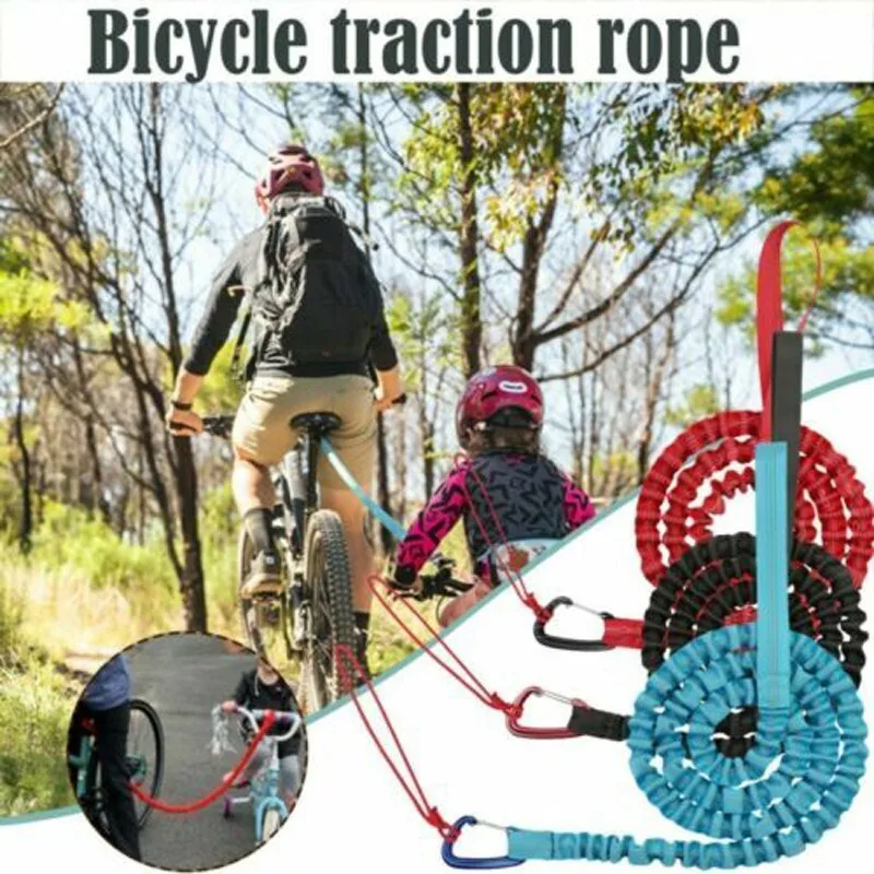 Bicycle Traction Rope bike accessory bike tow rope Nylon Traction Rope Trailer Rope Parent-Child MTB Bike Towing Outdoor Tool Cycling Safety Equipment