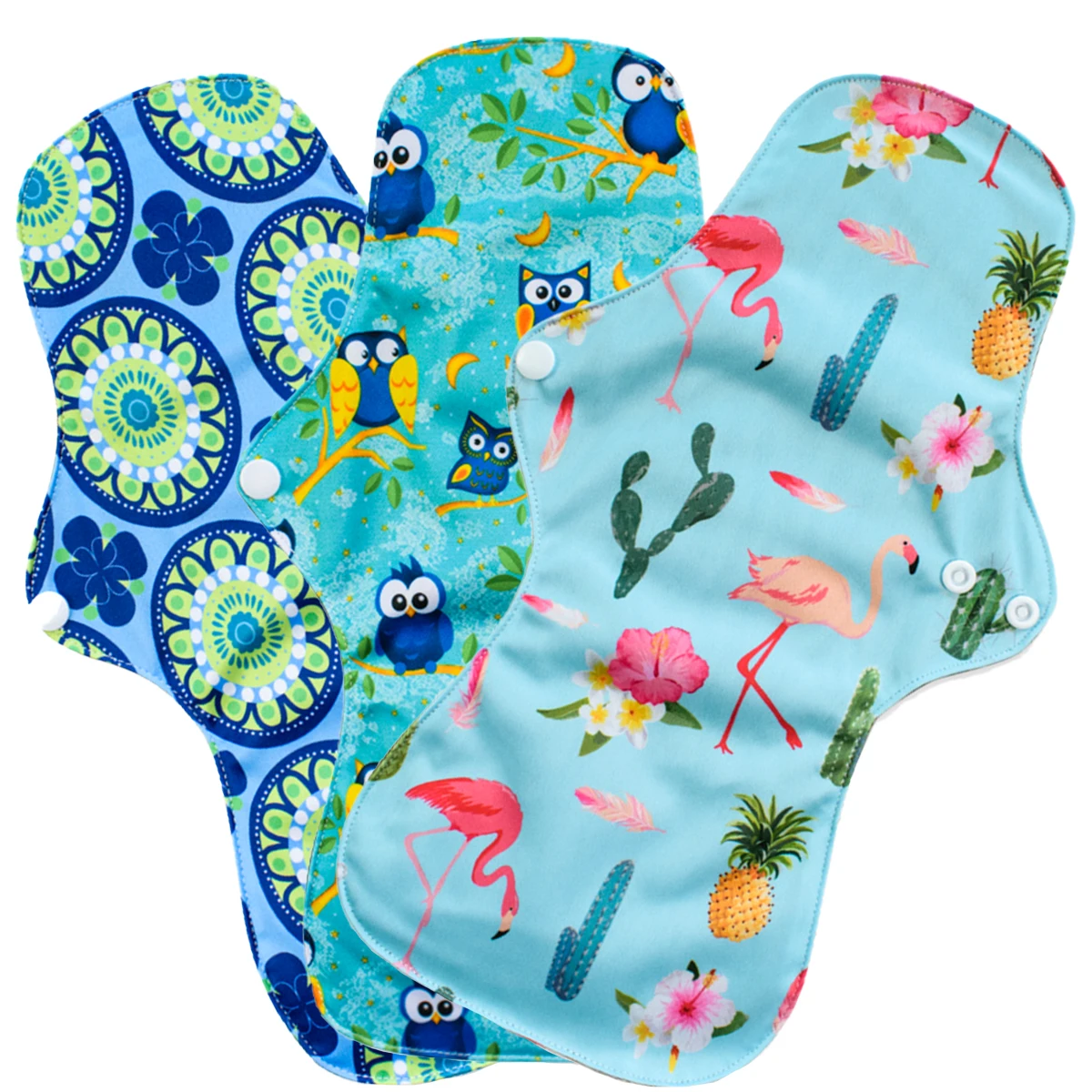 1Pc Reusable Cloth Menstrual Pads for Monthly Women Bamboo Charcoal Washable Sanitary Towels Panty Liners for Period sanitary pads
