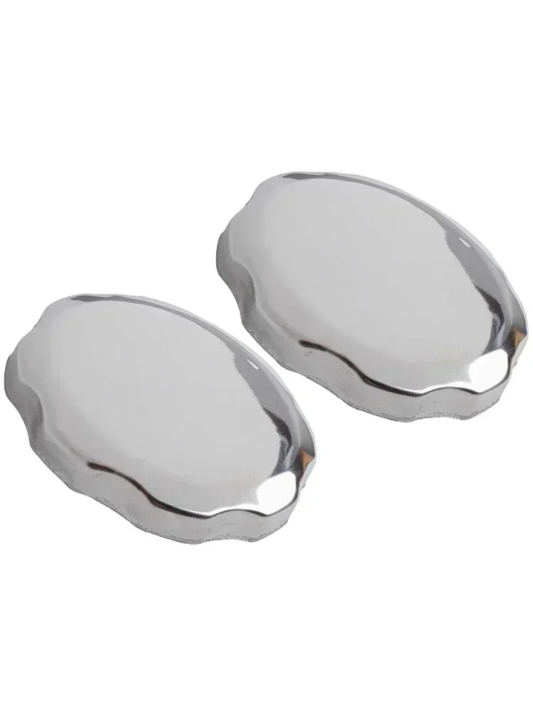 2pcs Chrome Gas Cap Fuel Tank Cap For Honda GX200 GX240 GX270 GX340 GX390 Metal Fuel Tank Oil-Tank Covers