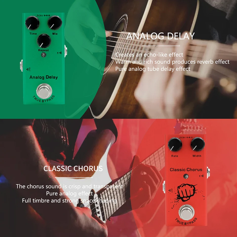 Electric Guitar Pedal Vintage Overdrive/Distortion Crunch