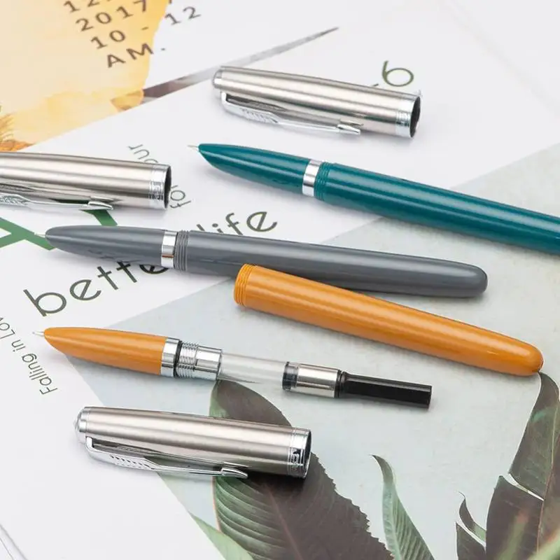 Jinhao 86 Fountain Ink Pen Classic Multi-Color Metal Iridium Tip Smooth Writing Pens High-Value Business Gift School Accessories 4