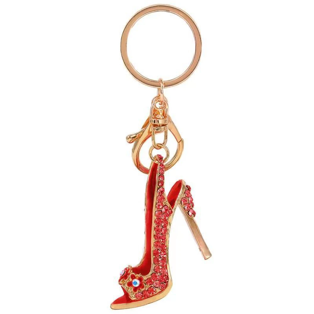 Set Da 3 Portachiavi A Tacco Alto Con Cristalli – Accessorio Scintillante Per Borsa O Chiavi, Regalo Donna