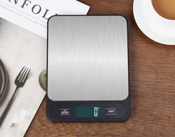 Precision Stainless Steel Digital Kitchen Scale - Weighs Up to 10kg with 1g Accuracy (1G 5KG)