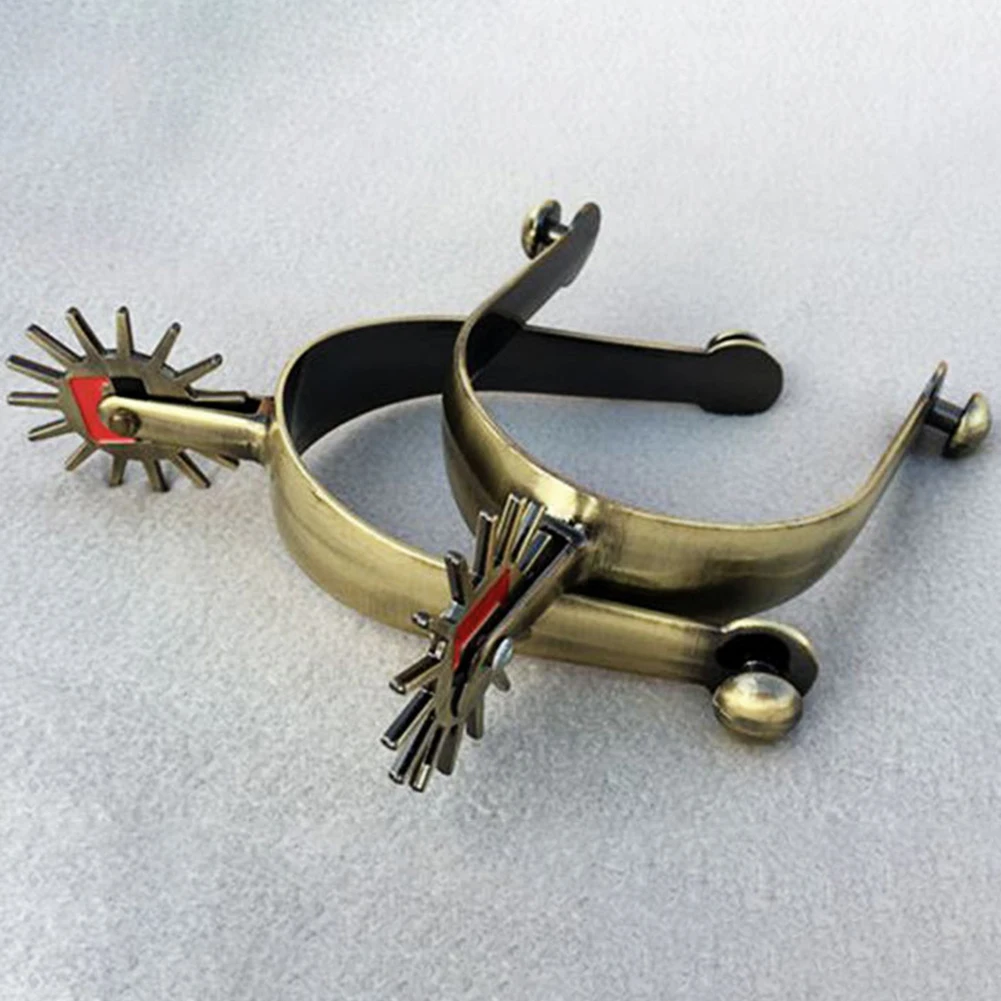 Equestrian Spurs Equestrian Supplies Gear Horse Riding Spur Equestrian Spurs Western Zinc Alloy Outdoor Sports
