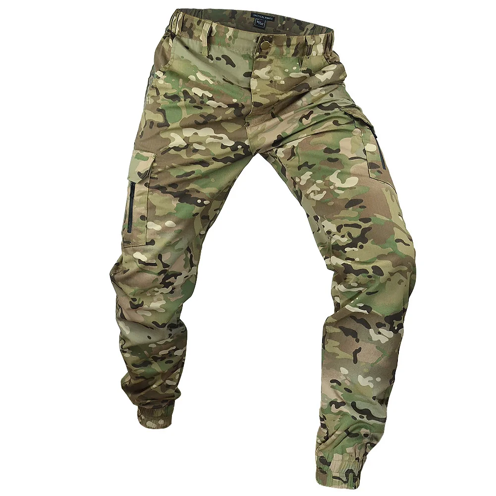 

Tactical Camouflage Joggers Outdoor Ripstop Cargo Pants Working Clothing Hiking Hunting Combat Trousers Men's Streetwear