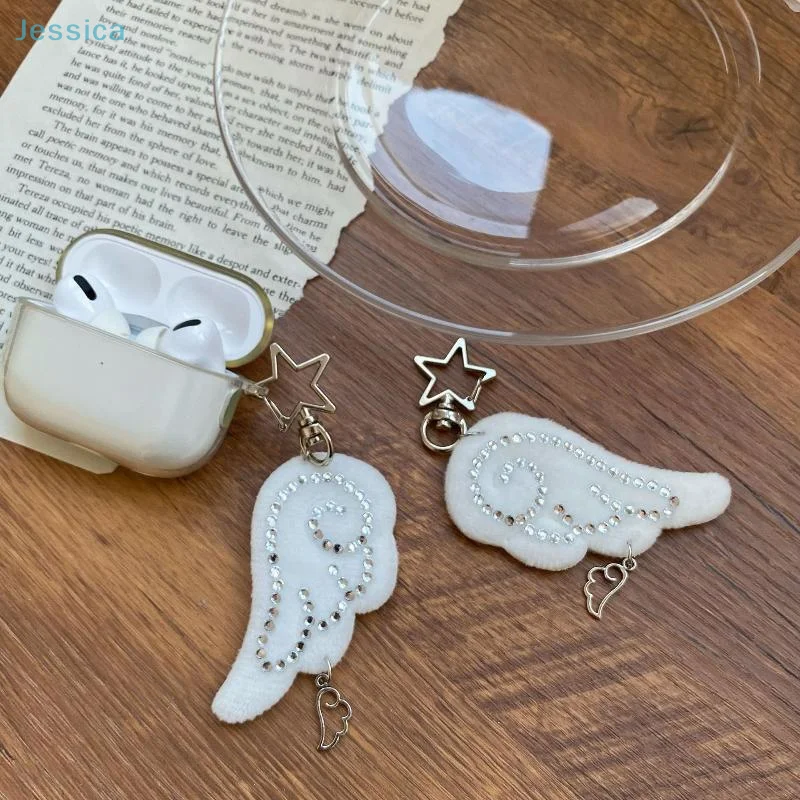 Charm Ailes d'Ange Scintillantes pour Étui AirPods