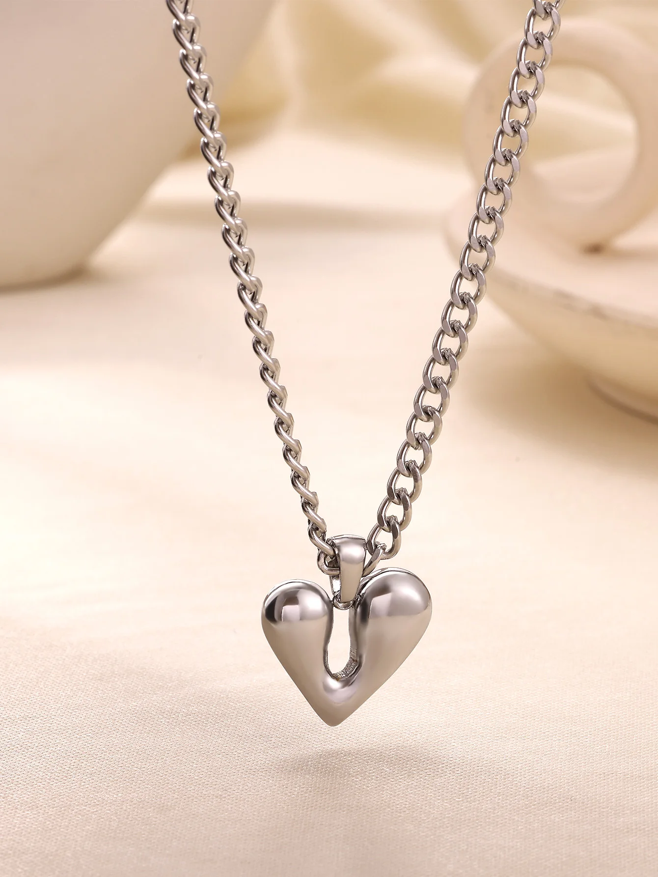 Geometric Necklaces 18K Gold Plated Stainless Steel Women