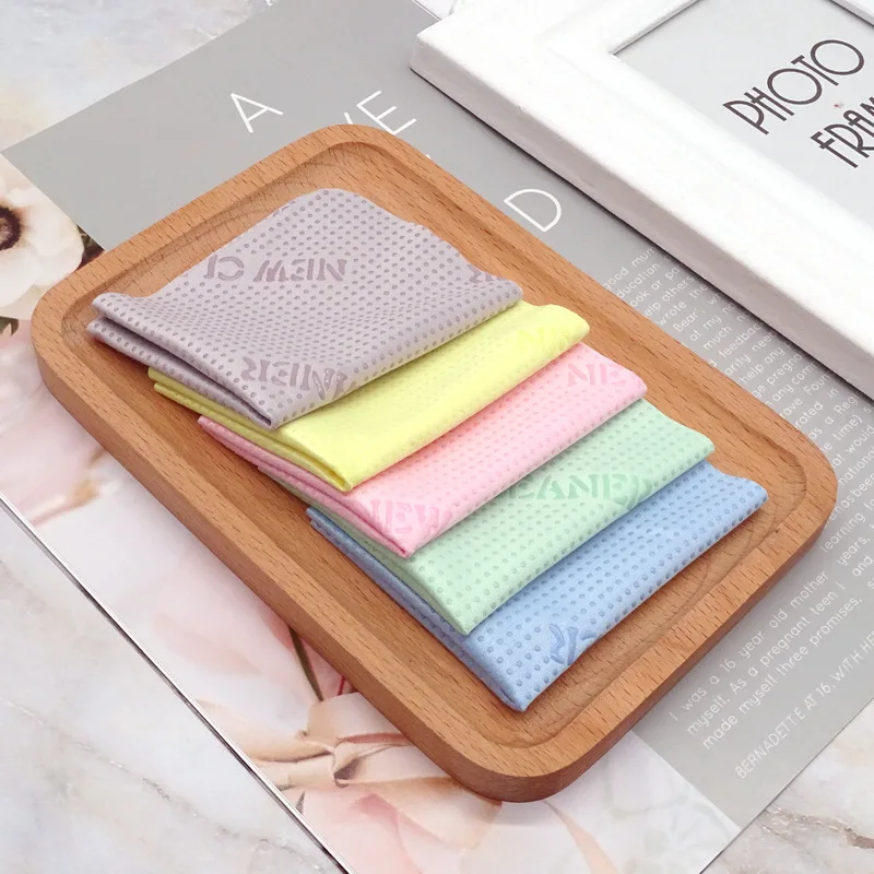 5pcs Non-slip Wipes Cleaner Clean Glasses Lens Cloth For Sunglasses Microfiber Eyeglass Clothes For Camera Computer Customized