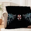 Raccoon City Umbrella Patterns Blanket 3D Game Flannel Blanket Cosy Lazy Couch Cover Blanket Super Soft Sheet Mattresses 4