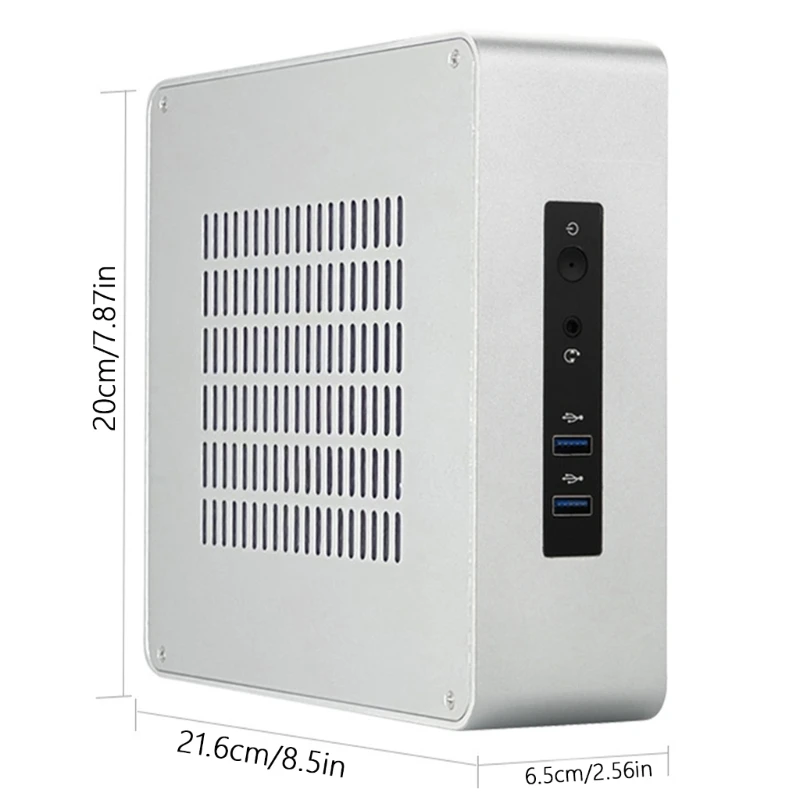 TA65 Mini ITX Computer Case Chassis HTPC Host Case USB ITX Enclosure PC Computer Chassis Desktop Box Easy to Install