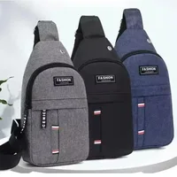 Adjustable Chest Bag for Both Men and Women One Shoulder Diagonal Cross Single Shoulder Bag Oxford Cloth Chest Bag