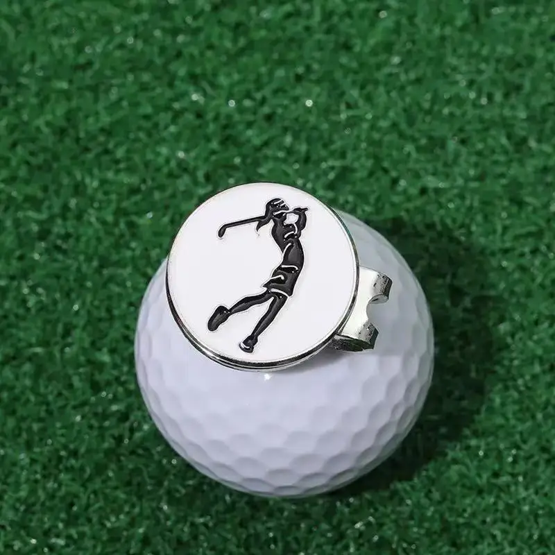 Fun Magnetic Golf Ball Marker Hat Clip-Detachable Metal Golf Cap Clip Accessory,Personalized Ball Position Marker for Golfers