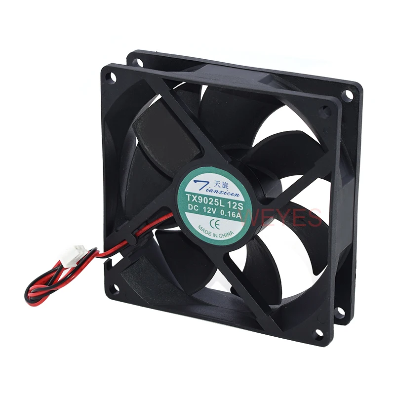 Ventilador de Radiação Pinos Dc12v 0.16a 9cm 9025 Novo Tx9025l12s - Imagem 6