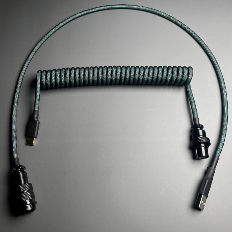 

Keyboard Cable Keycap Aviation Plug Data Cable Type-C To USB Connector Aviator Desktop Computer Aviation Connector