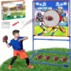 VATOS Rugby US Football Toss Target Games with 4 Inflatable Footballs Indoor Outdoor Sport Toy for Kids Passing Targets Game 1