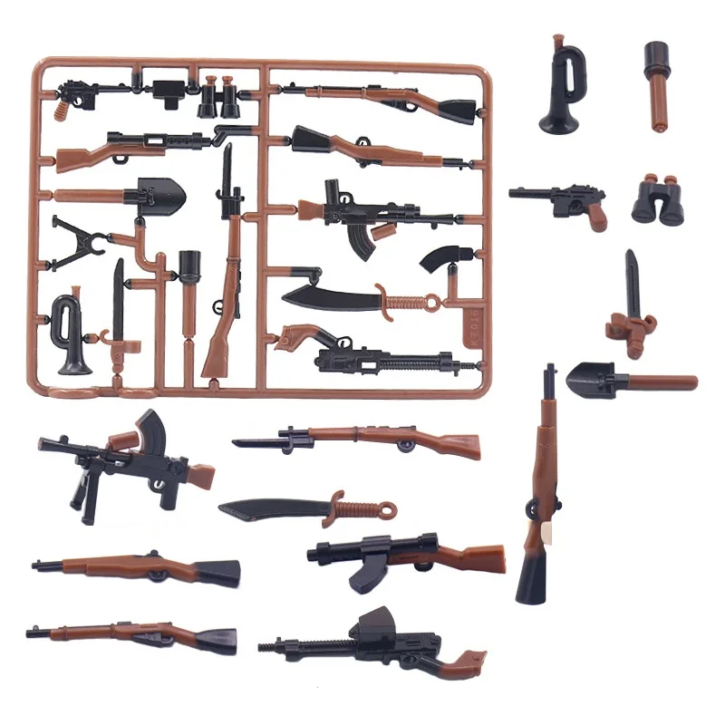 WW2 98K Guns Rifle Army Soldiers Guns MOC Military Weapon Building Blocks Figures Mini Children Toys Gift