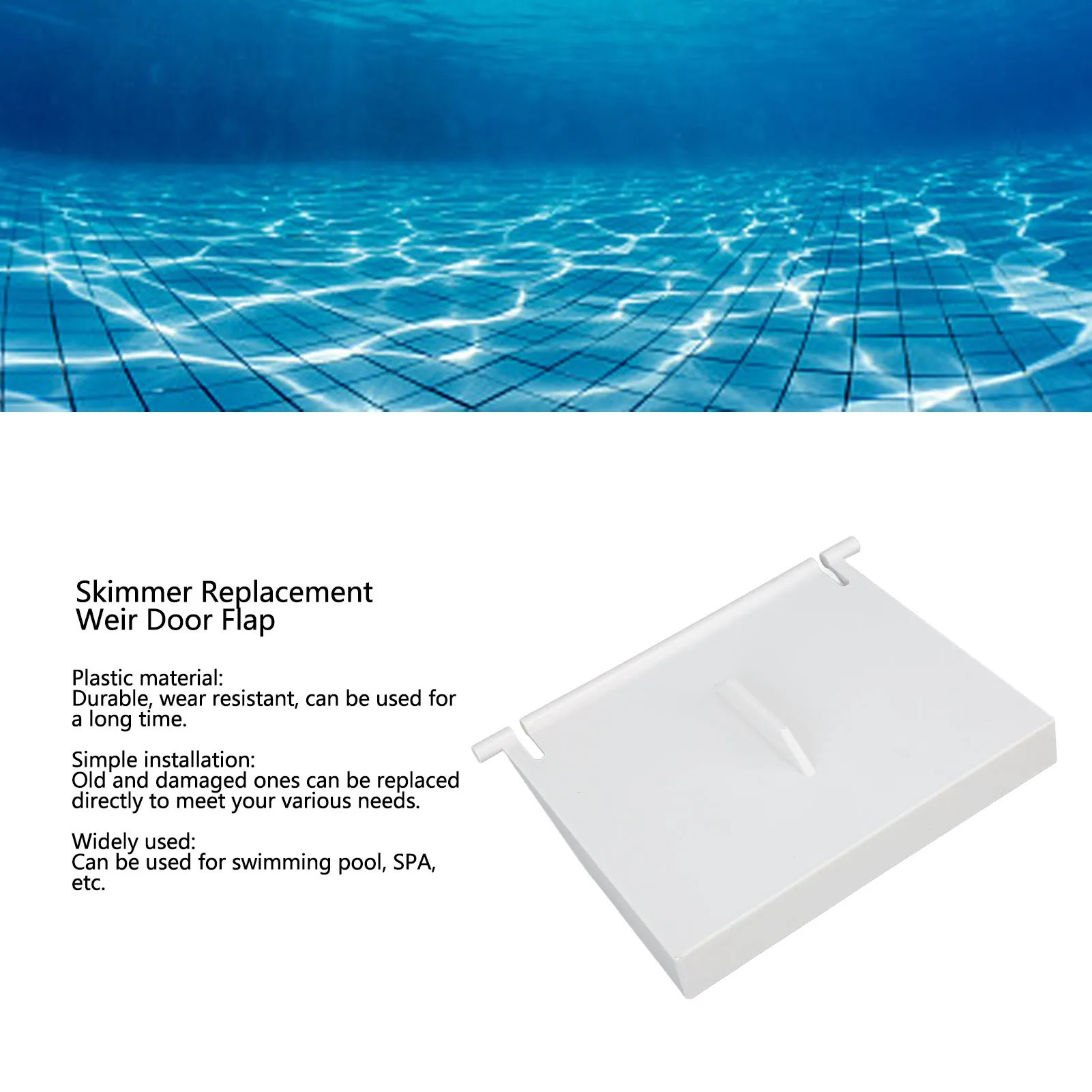 Skimmer Replacement Weir Door Flap Plastic Skimmer Door Flapper Swimming Pool Accessories For Hayward 8926 Flapper