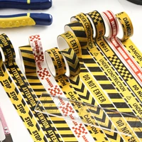 Warning Washi Tape Set,12/16Rolls Road Police Line Caution Tape for Scrapbooking,Journaling,DIY Crafts,Decorative Masking Tape 5