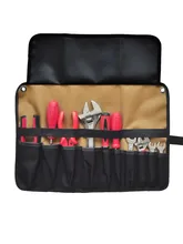  Multi-function Canvas Tool Bag wrench tool roll up Foldable Spanner Organizer Pouch Case hand tool Metal Parts storage bag 