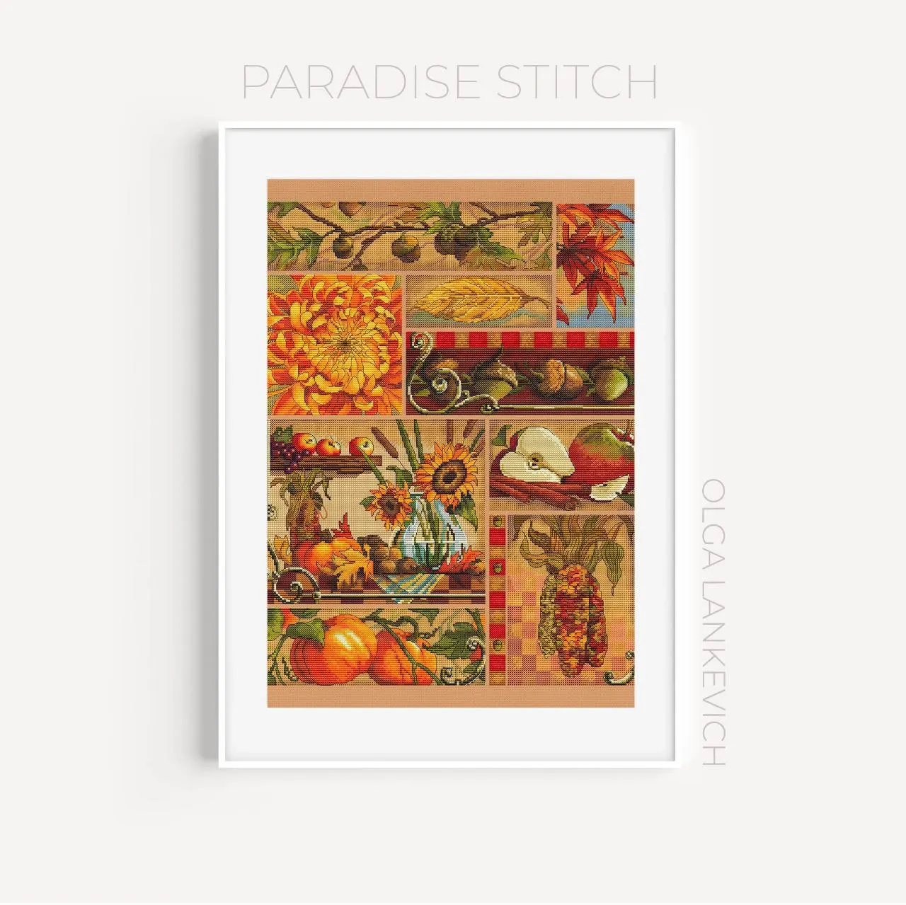 Stickerei-Fäden für Stickerei-Set, Kreuz stich-Kits, Weihnachts-Dflower, Herbst 44-53 Stickerei