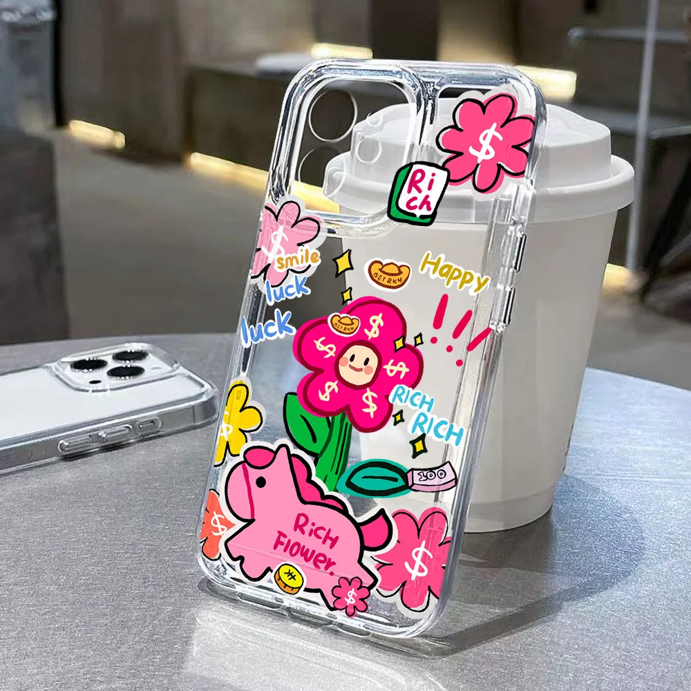 Floral Design Phone Case - Elegant Flower Pattern Cover