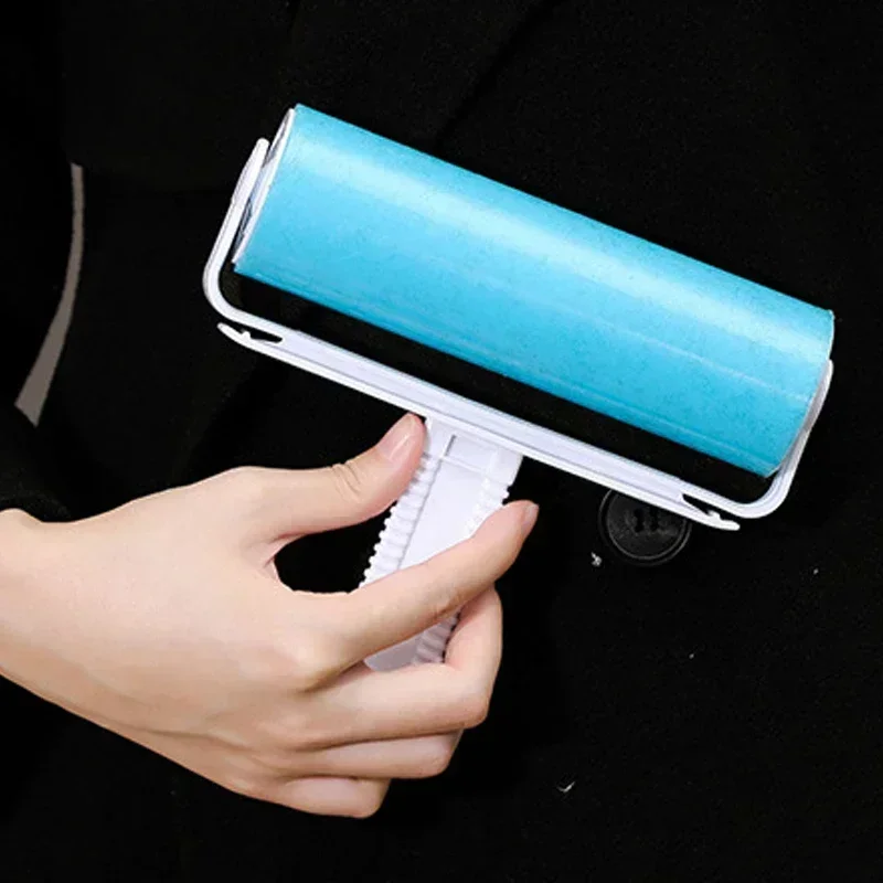 Large High quality New Washable Reusable Clothes Hair Pet Hair Sticky Roller Household Cleaning Portable Hair Remover Rolle 2