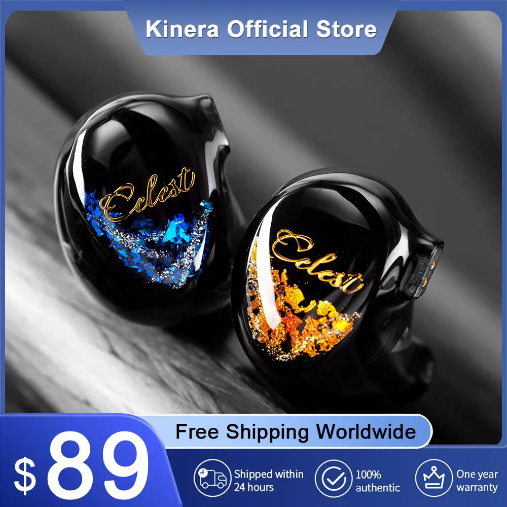 

New Kinera Celest Plutus Beast Earphone 1BC+1BA+1SPD™ In-Ear Monitors Wired Bone Conduction Hybrid Driver IEMs 0.78 2pin Cable