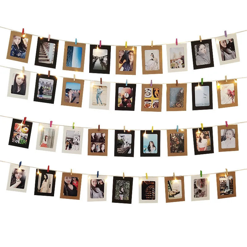 

2M/5M/10M Fairy LED String Lights Photo Clip Christmas Decorations Outdoor Wedding Party Wall DIY Garlands USB Battery Operated