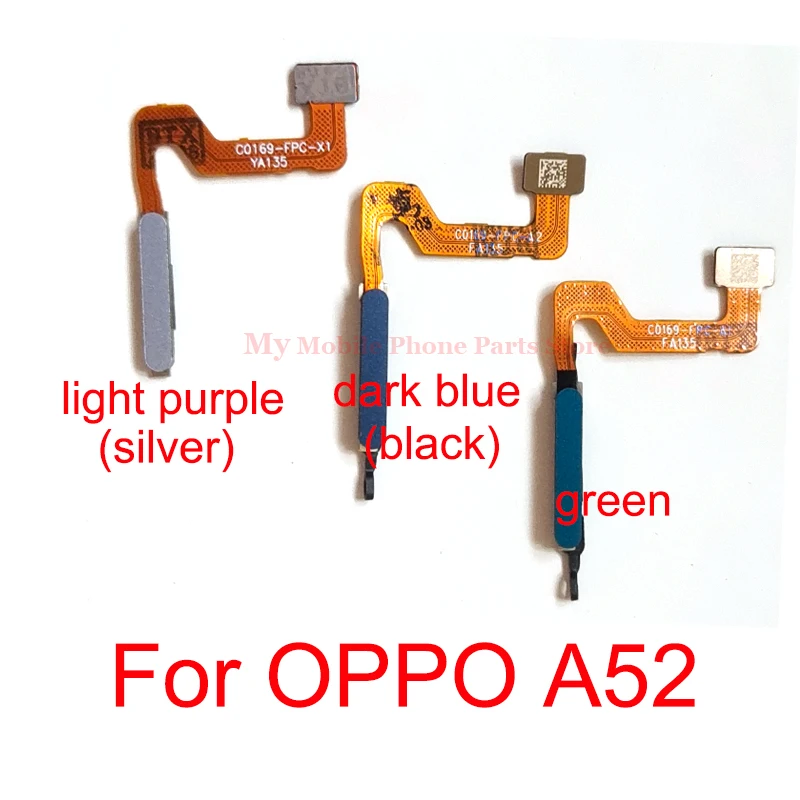 

Fingerprint Sensor Scanner Touch Home Button Flex Cable For Oppo A52 Return Home Button Touch ID Key Replacement Parts