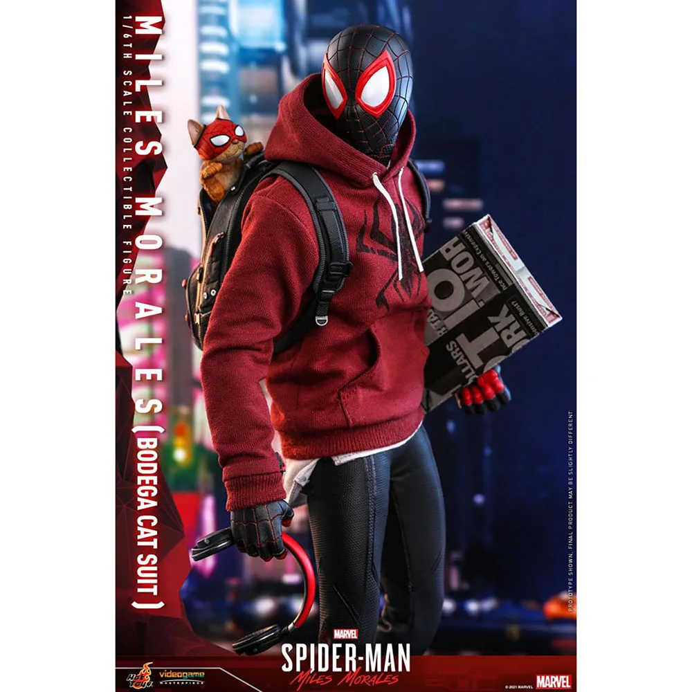 

Original HotToys 1/6 Spider-Man VGM50 Miles Morales Bodega Cat Suit Ps5 Marvel Spider-Man Collectible Model Action Figure Toys