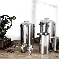 Feriales French Press Kaffeebereiter Edelstahl – Doppelwandig isolierte Kaffeemaschine – Rostfreie Kaffeekanne mit Feinmasch-Filter & Cool-Touch-Griff 1