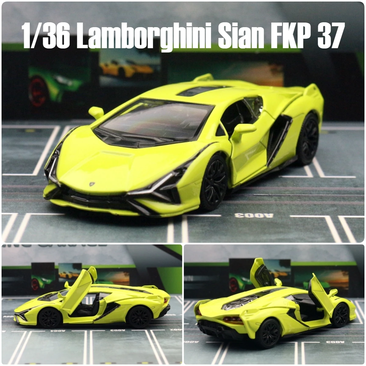 1/36 Lamborghini Sian FKP 37 Super Toy Car For Children RMZ CiTY