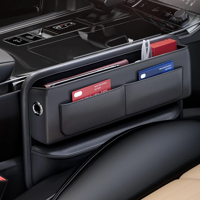 Car Seat Crevice Storage Box PU Leather Car Organizer Auto Console Side Seat  gap filler Car Interior accessories - AliExpress