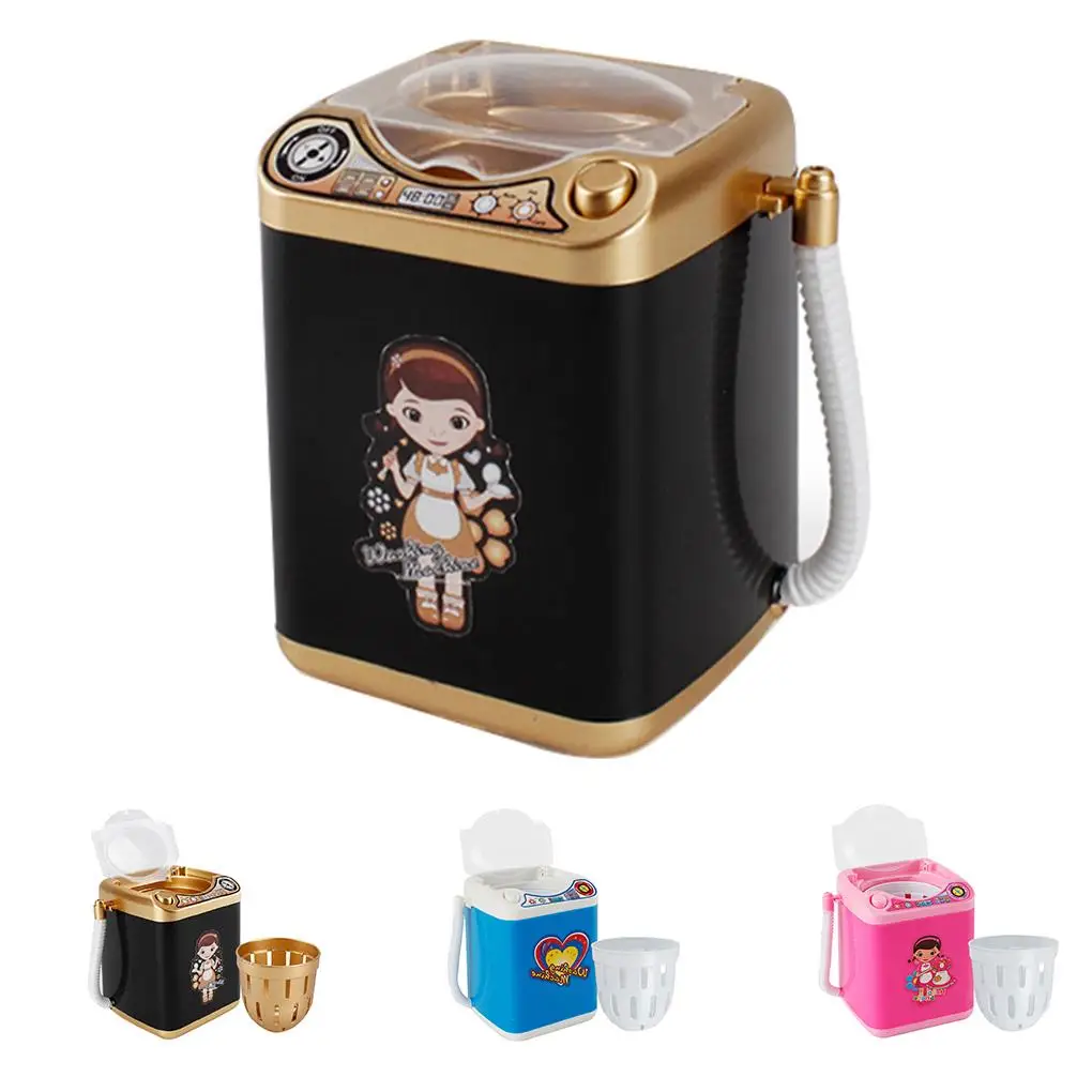 Mini Multifunction Kids Washing Machine Toy Beauty Sponge Brushes Washer Pretend Play Toys