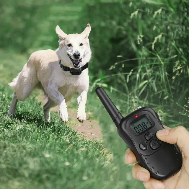Smart Rechargeable Waterproof Dog Training Collar with Remote 1