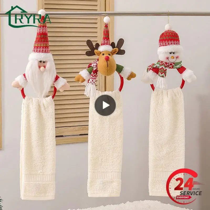 

Украшение для домашнего подарка, добавьте немного тепла, создав праздничную атмосферу, добавьте теплой атмосферы на рождественское полотенце