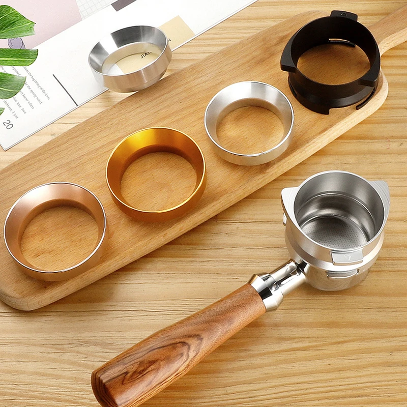 Coffee Dosing Ring Espresso Powder Tamper With Magnet for 51mm 53mm 58mm Bottomless Portafilter WDT Tools