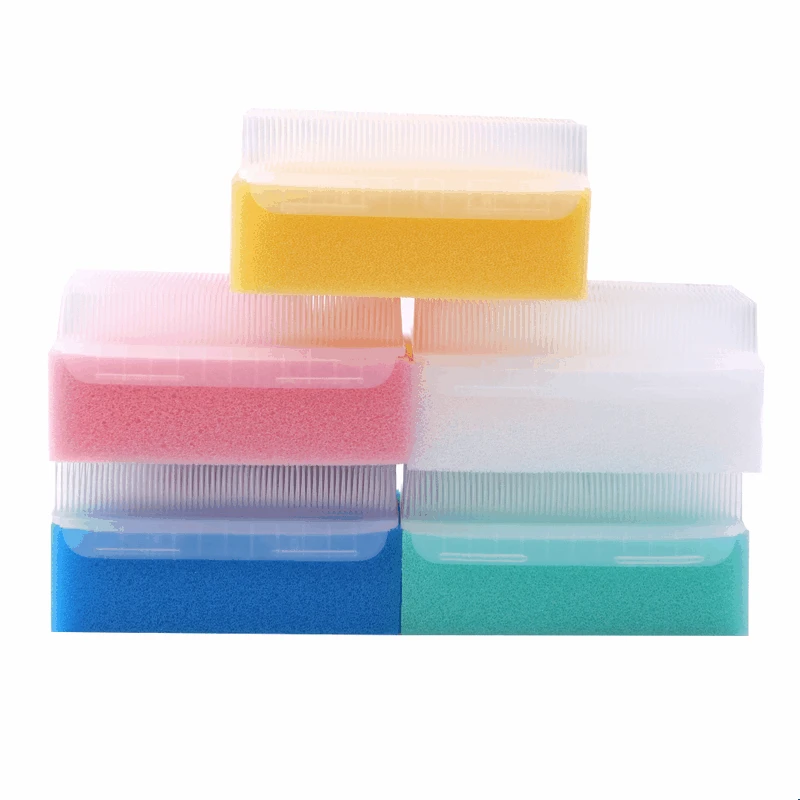 

5pcs/pack Children Sensory Brush Baby Bath Sponge Brush Surgical Hands Denture Cleaning Brush Sterile Sponge Scrub Bristle Brush