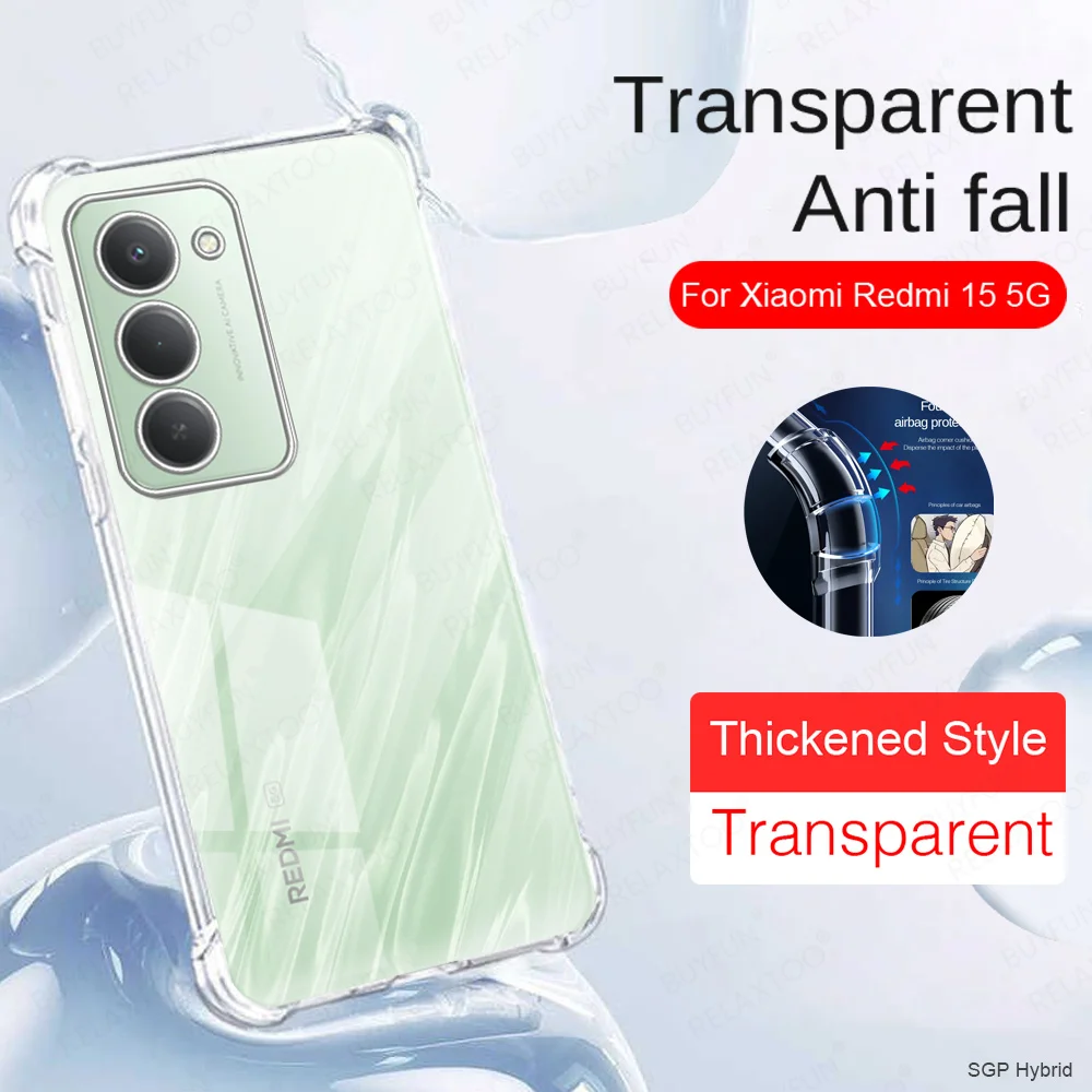 Clear Silicone Shockproof Case with Lens Protection