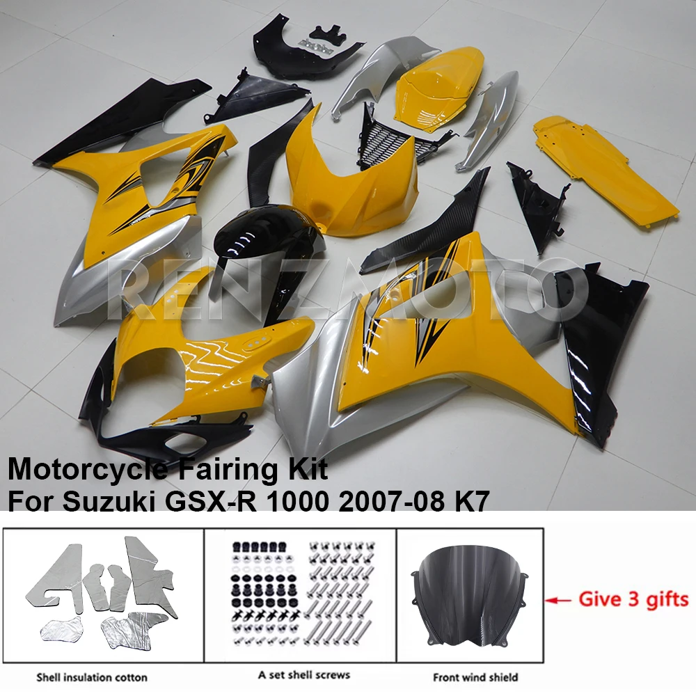 

Комплект обтекателей для мотоцикла, комплект кузова из пластика для Suzuki GSXR GSX-R 1000 2007-08 K7, Аксессуары для кузова