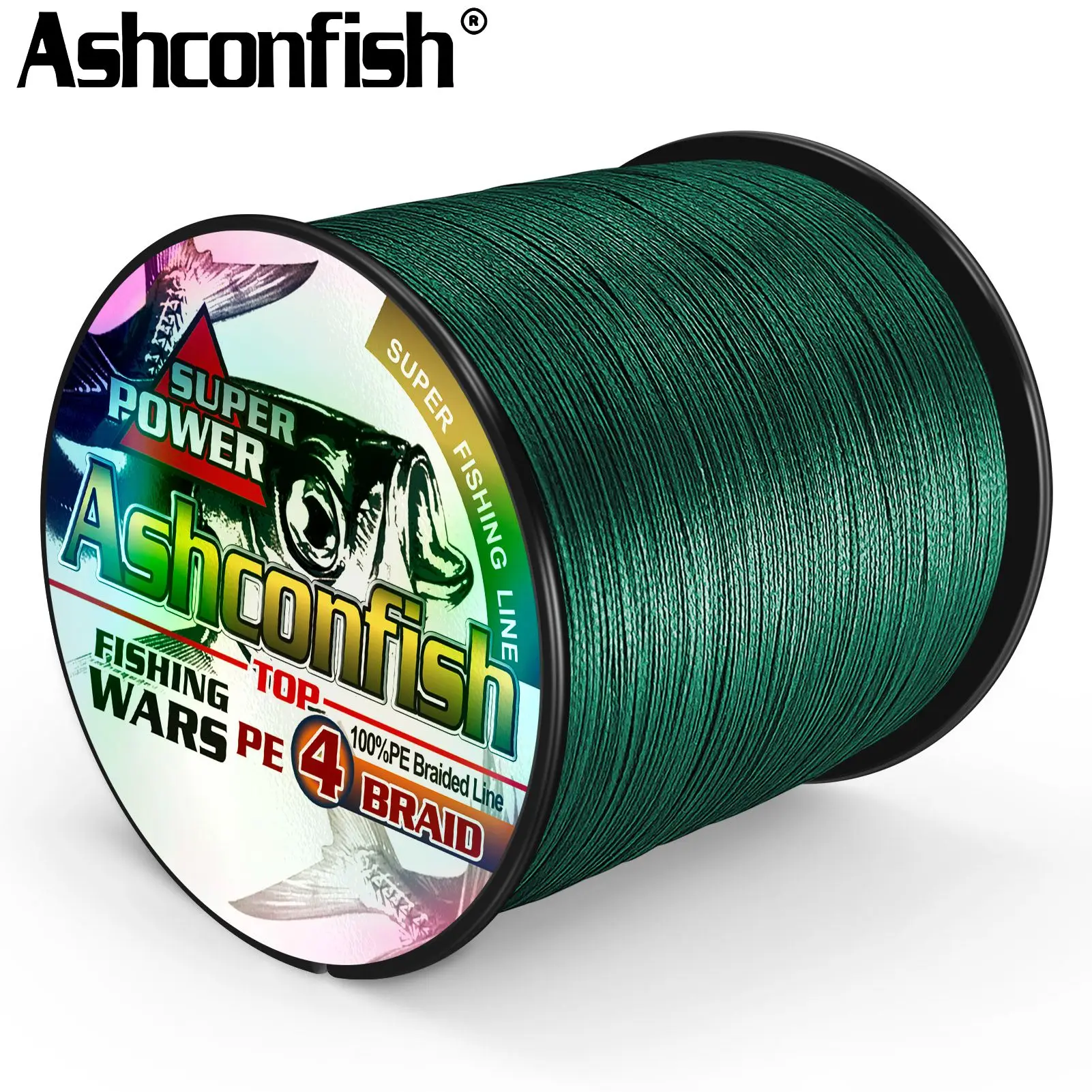 Ashconfish 4 Strands 300M PE Braided Fishing Line 2-100LB