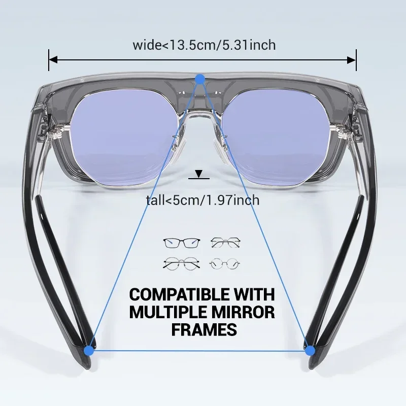 Scvcn New Cycling Glasses Photochromic Insert Windproof Goggles UV Sunglasses Fashion Men Women Fit Over Prescription Glasses