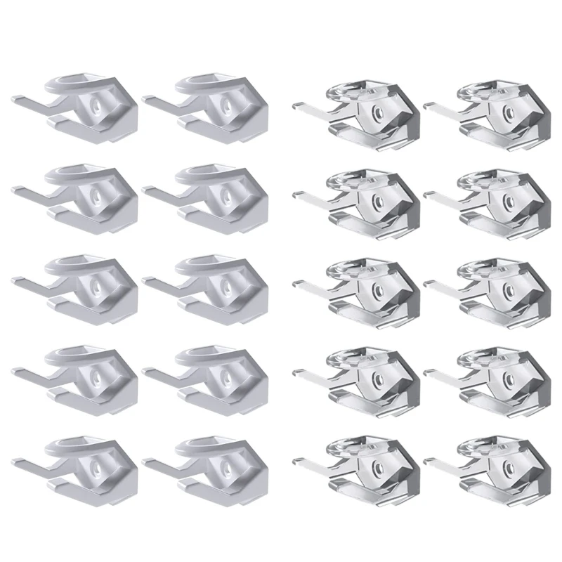 

Hat Hooks for Wall, 10Pcs Adhesive Hat Holder Hook Hangers Baseball Rack Organiser Strong Hold No Drilling