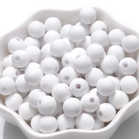 50/100Pcs 6/8/10mm En Caoutchouc Acrylique Perles Mat Rond Perles D'espacement Lâche Pour La Fabrication De Bijoux Collier Pendentifs Accessoires 6